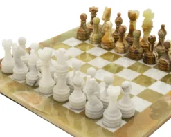 The Alghero Onyx And Marble Chess Set -Board Games - Chess And Cards Shop 1004 02