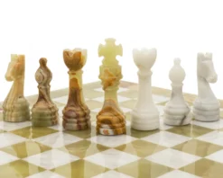 The Alghero Onyx And Marble Chess Set -Board Games - Chess And Cards Shop 1004 05