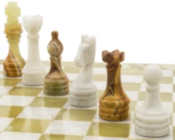 The Alghero Onyx And Marble Chess Set -Board Games - Chess And Cards Shop 1004 06