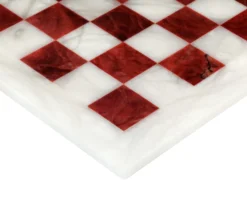 Red And White Alabaster Chess Set 14.5 Inches 9 Red And White Alabaster Chess Set 14.5 Inches -Board Games - Chess And Cards Shop 14MF1 REDWHT 04