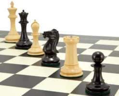 Old English Elite Ebony And Black Luxury Chess Set -Board Games - Chess And Cards Shop 2RCPB102 04
