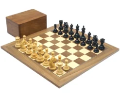 The Garvi Ebony And Walnut Luxury Chess Set