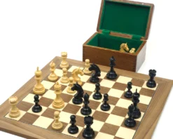 The Garvi Ebony And Walnut Luxury Chess Set -Board Games - Chess And Cards Shop 2RCPB308 03