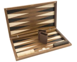 The Dal Negro Walnut Deluxe Backgammon Set -Board Games - Chess And Cards Shop 82 Nb 02