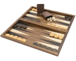 The Dal Negro Walnut Deluxe Backgammon Set -Board Games - Chess And Cards Shop 82 Nb 04