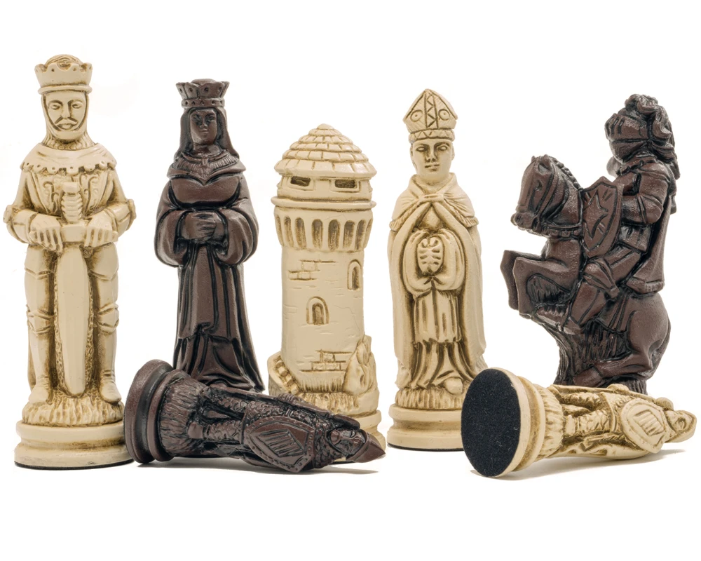 Berkeley Chess Camelot Russet Chess Men 4 Berkeley Chess Camelot Russet Chess Men - Image 4