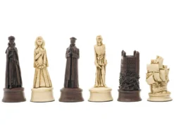 Berkeley Chess Elizabethan Russet Chess Men