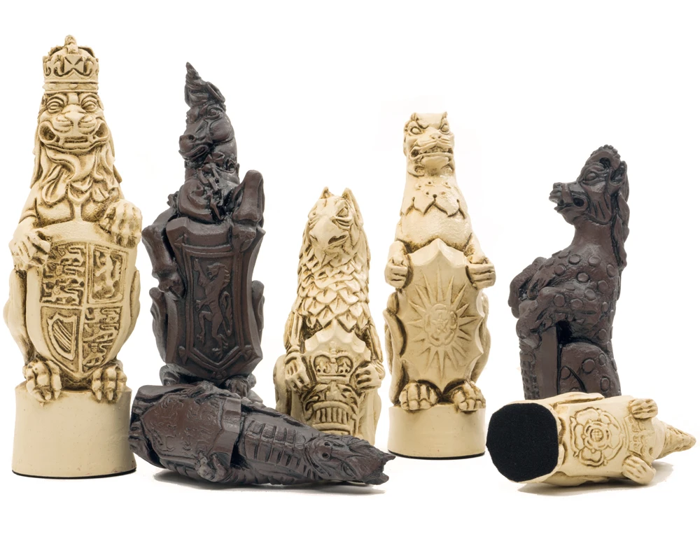 Berkeley Chess Royal Beast Russet Chess Men 2 Berkeley Chess Royal Beast Russet Chess Men - Image 2