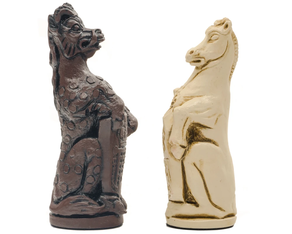 Berkeley Chess Royal Beast Russet Chess Men 3 Berkeley Chess Royal Beast Russet Chess Men - Image 3