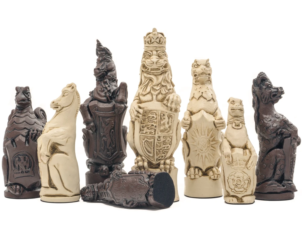 Berkeley Chess Royal Beast Russet Chess Men 4 Berkeley Chess Royal Beast Russet Chess Men - Image 4