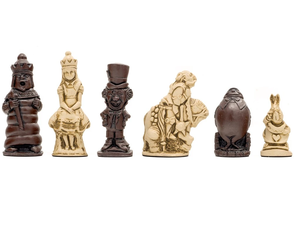 Berkeley Chess Alice In Wonderland Russet Chess Men 1 Berkeley Chess Alice In Wonderland Russet Chess Men