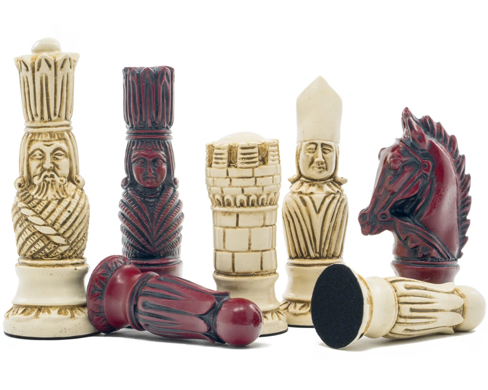 Berkeley Chess Victorian Cardinal Chess Men 2 Berkeley Chess Victorian Cardinal Chess Men - Image 2