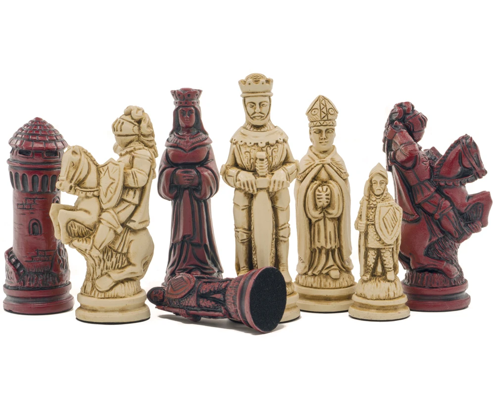 Berkeley Chess Camelot Cardinal Chess Men 2 Berkeley Chess Camelot Cardinal Chess Men - Image 2