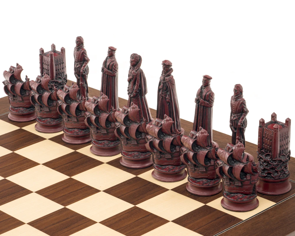 Berkeley Chess Elizabethan Cardinal Chess Men 6 Berkeley Chess Elizabethan Cardinal Chess Men - Image 6