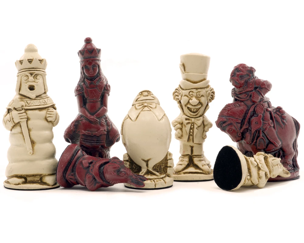 Berkeley Chess Alice In Wonderland Cardinal Chess Men 2 Berkeley Chess Alice In Wonderland Cardinal Chess Men - Image 2