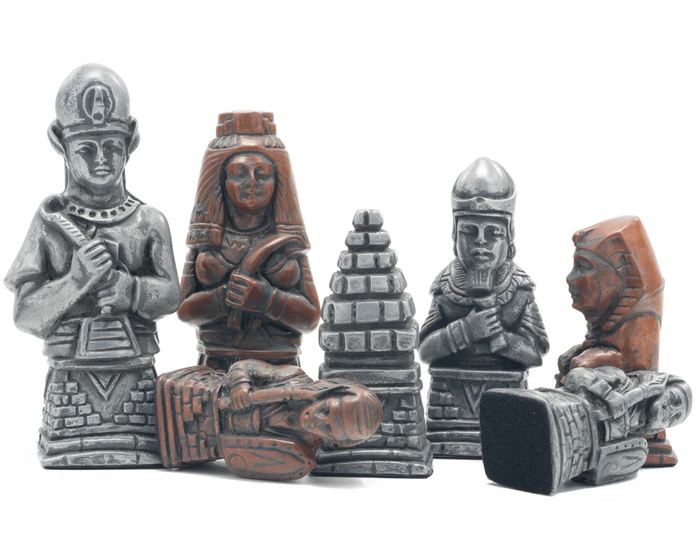 Berkeley Chess Egyptian Metallic Chess Men 2 Berkeley Chess Egyptian Metallic Chess Men - Image 2