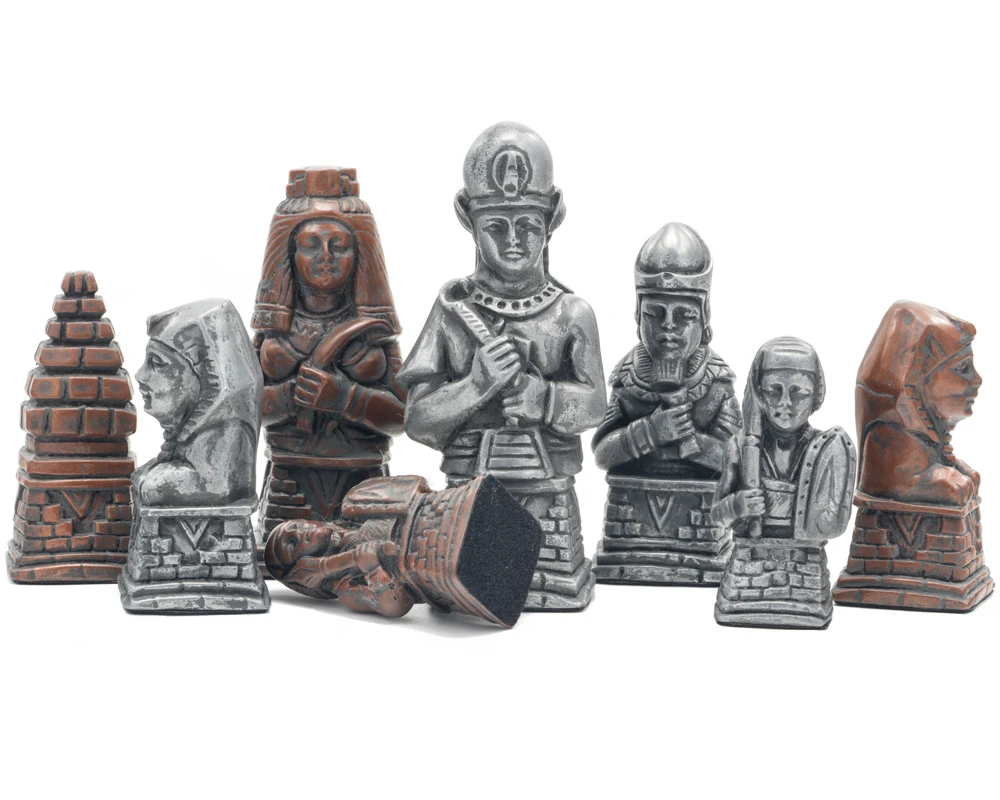 Berkeley Chess Egyptian Metallic Chess Men 4 Berkeley Chess Egyptian Metallic Chess Men - Image 4