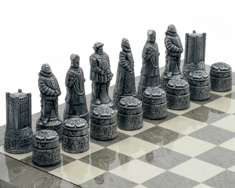 Berkeley Chess English Metallic Chess Men 4 Berkeley Chess English Metallic Chess Men - Image 4