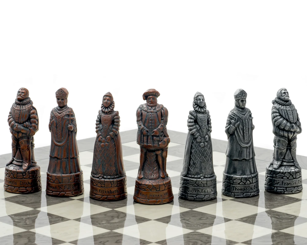 Berkeley Chess English Metallic Chess Men 6 Berkeley Chess English Metallic Chess Men - Image 6