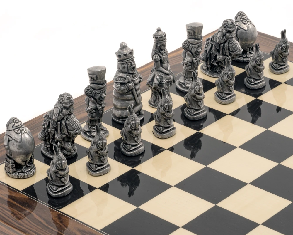 Berkeley Chess Alice In Wonderland Metallic Chess Men 4 Berkeley Chess Alice In Wonderland Metallic Chess Men - Image 4