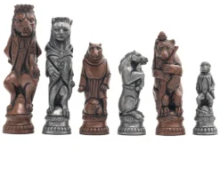 Berkeley Chess Reynard The Fox Metallic Chess Men