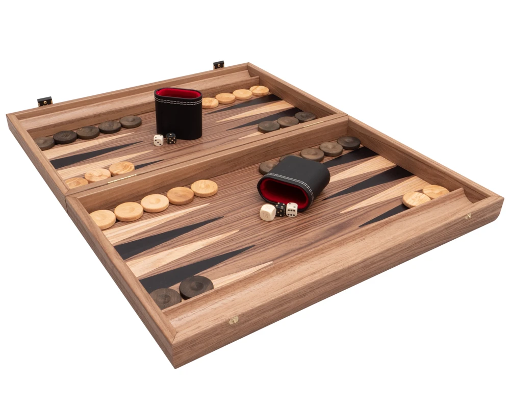 Tournament Walnut & Maple Backgammon Set Premium Edition 1 Tournament Walnut & Maple Backgammon Set Premium Edition