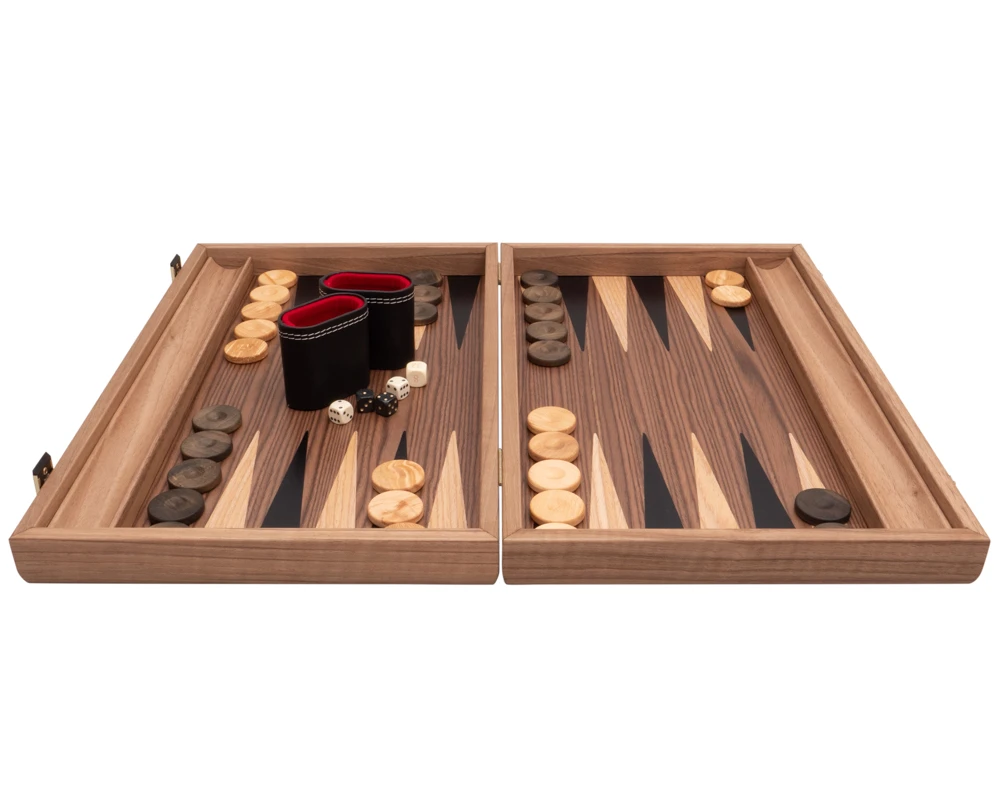 Tournament Walnut & Maple Backgammon Set Premium Edition 7 Tournament Walnut & Maple Backgammon Set Premium Edition - Image 7