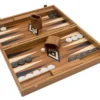 The Manopoulos Luxury Mahogany And Black Backgammon Set With Luxury Cups