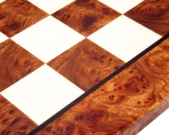 23.6 Inch Briarwood And Elmwood Luxury Chess Board 7 23.6 Inch Briarwood And Elmwood Luxury Chess Board -Board Games - Chess And Cards Shop BOARD089 03