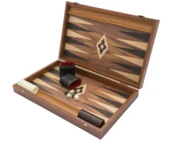 The Manopoulos Walnut Black And Oak Club Large Backgammon Set With Vinyl Deluxe Cups 11 The Manopoulos Walnut Black And Oak Club Large Backgammon Set With Vinyl Deluxe Cups -Board Games - Chess And Cards Shop BXL1KK 04