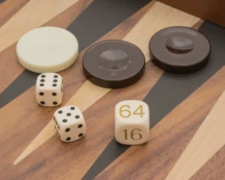 The Manopoulos Walnut Black And Oak Club Large Backgammon Set With Vinyl Deluxe Cups 13 The Manopoulos Walnut Black And Oak Club Large Backgammon Set With Vinyl Deluxe Cups -Board Games - Chess And Cards Shop BXL1KK 06