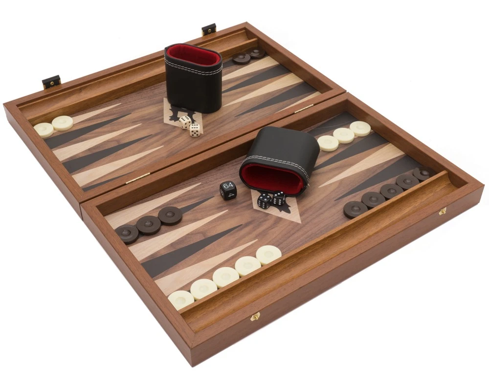 The Manopoulos Walnut Black And Oak Club Compact Backgammon Set With Vinyl Deluxe Cups 1 The Manopoulos Walnut Black And Oak Club Compact Backgammon Set With Vinyl Deluxe Cups