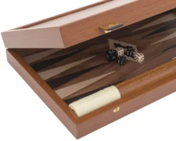 The Manopoulos Walnut Black And Oak Club Compact Backgammon Set With Vinyl Deluxe Cups 11 The Manopoulos Walnut Black And Oak Club Compact Backgammon Set With Vinyl Deluxe Cups -Board Games - Chess And Cards Shop BXL2KK 04