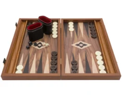 The Manopoulos Walnut Black And Oak Club Compact Backgammon Set With Vinyl Deluxe Cups 13 The Manopoulos Walnut Black And Oak Club Compact Backgammon Set With Vinyl Deluxe Cups -Board Games - Chess And Cards Shop BXL2KK 06