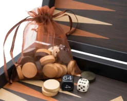 Travel Backgammon Set - The Manopoulos Wenge And Oak Edition -Board Games - Chess And Cards Shop BXL3VV 02