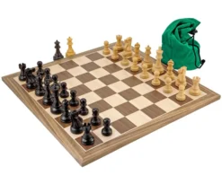 Broadbase Club Walnut Chess Set