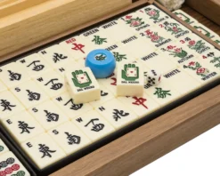 The Dal Negro Luxury Mah Jong Set With Walnut Case - US Version -Board Games - Chess And Cards Shop DN116ANEW 02