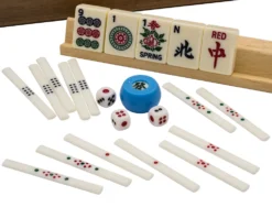 The Dal Negro Luxury Mah Jong Set With Walnut Case - US Version -Board Games - Chess And Cards Shop DN116ANEW 04