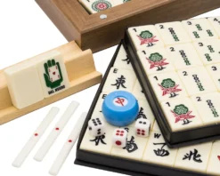 The Dal Negro Luxury Mah Jong Set With Walnut Case - US Version -Board Games - Chess And Cards Shop DN116ANEW 05