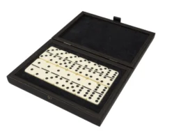 Manopoulos Luxury Dominoes Box Set Black
