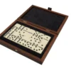 Manopoulos Luxury Dominoes Box Set Brown