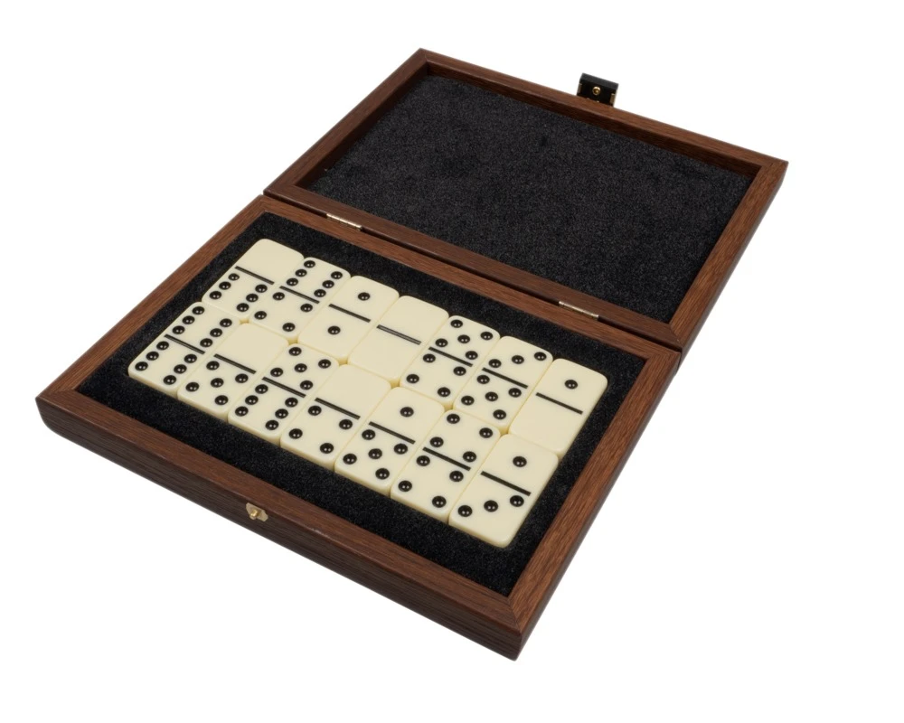 Manopoulos Luxury Dominoes Box Set Brown 1 Manopoulos Luxury Dominoes Box Set Brown