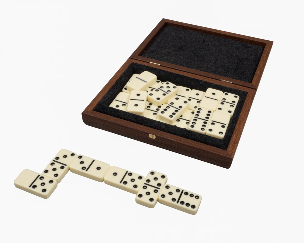Manopoulos Luxury Dominoes Box Set Brown 3 Manopoulos Luxury Dominoes Box Set Brown - Image 3