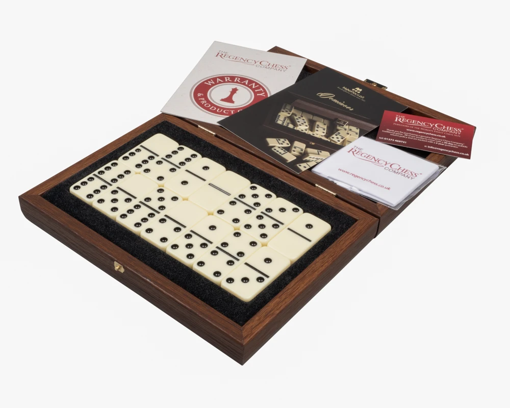 Manopoulos Luxury Dominoes Box Set Brown 4 Manopoulos Luxury Dominoes Box Set Brown - Image 4