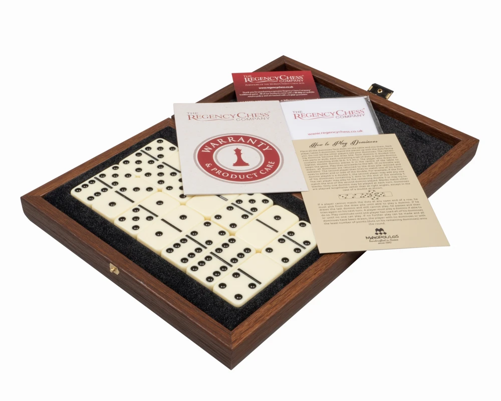 Manopoulos Luxury Dominoes Box Set Brown 9 Manopoulos Luxury Dominoes Box Set Brown - Image 9