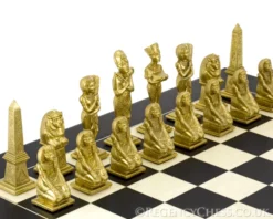 Egyptian Series Brass And Nickel Figurative Chess Pieces 11 Egyptian Series Brass And Nickel Figurative Chess Pieces -Board Games - Chess And Cards Shop IT55M 04