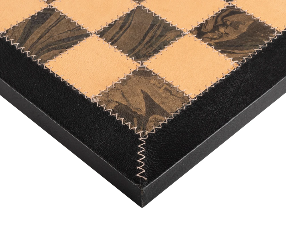 Saluzzo Real Leather Luxury Chess Board 16.5 Inch 2 Saluzzo Real Leather Luxury Chess Board 16.5 Inch - Image 2