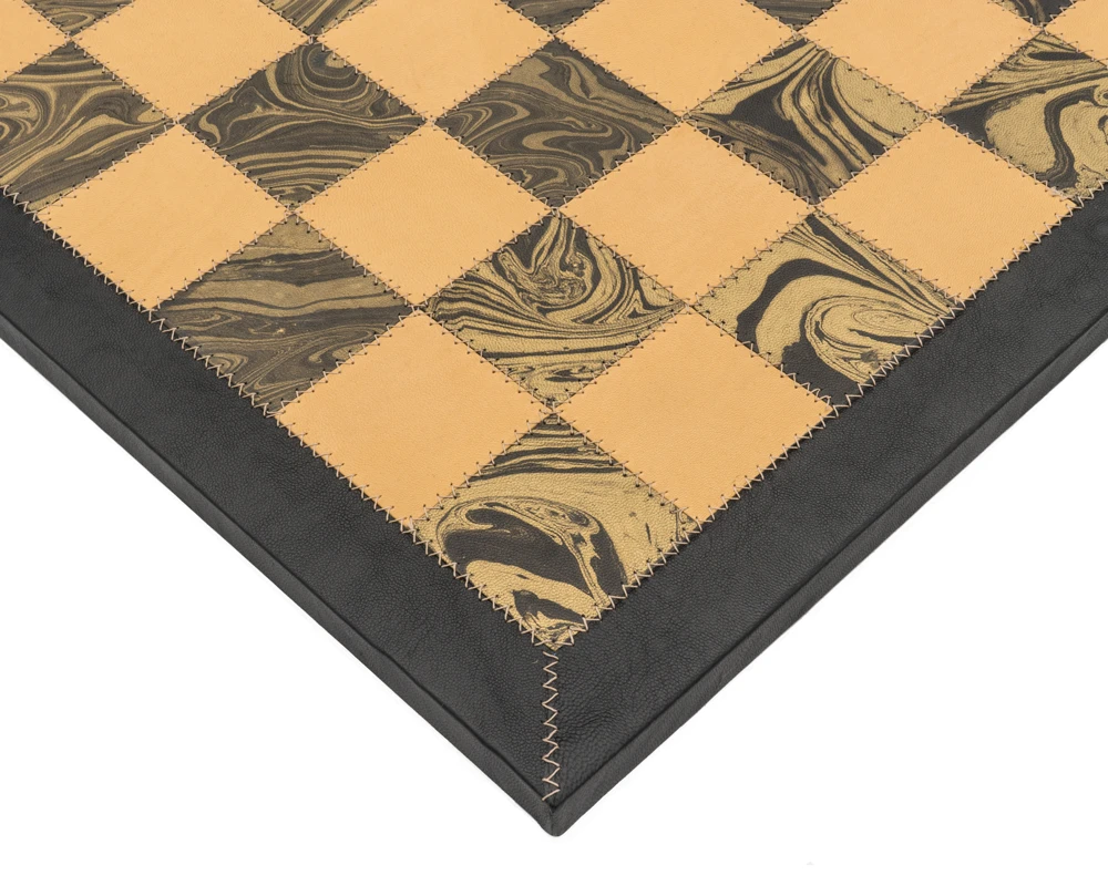 The Amalfi Hand Crafted 20.7 Inch Leather Chess Board By Italfama 3 The Amalfi Hand Crafted 20.7 Inch Leather Chess Board By Italfama - Image 3