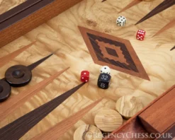 Manopoulos Luxury Olive Wood Burl Backgammon Set -Board Games - Chess And Cards Shop MANBE 1 03