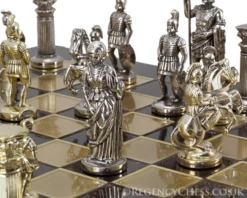 Manopoulos Large Greek Roman Army Metal Chess Set 12 Manopoulos Large Greek Roman Army Metal Chess Set -Board Games - Chess And Cards Shop MANS 11BR 04